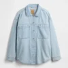 Giacca-camicia in denim oversize
