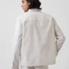 Giacca-camicia in tela dal taglio morbido