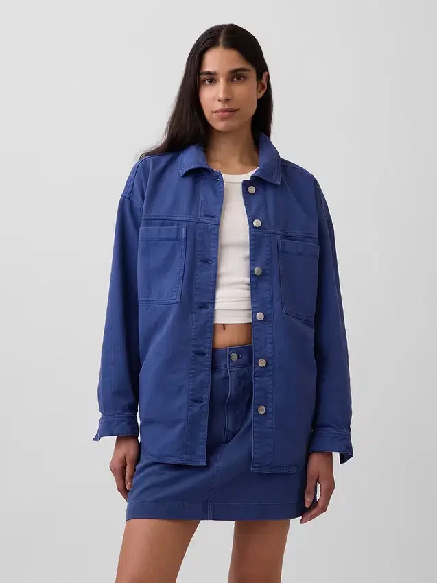 Giacca-camicia oversize