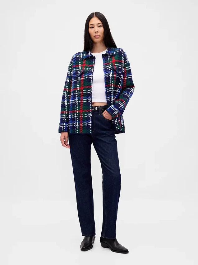 Giacca-camicia oversize CashSoft