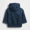 Giacca con cappuccio in denim ultrasoft per neonati