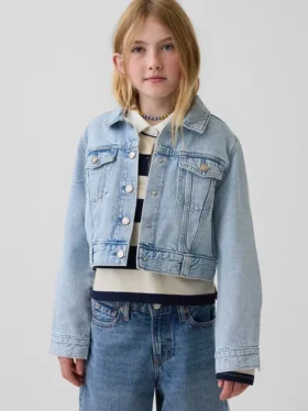 Giacca corta in denim per bambini