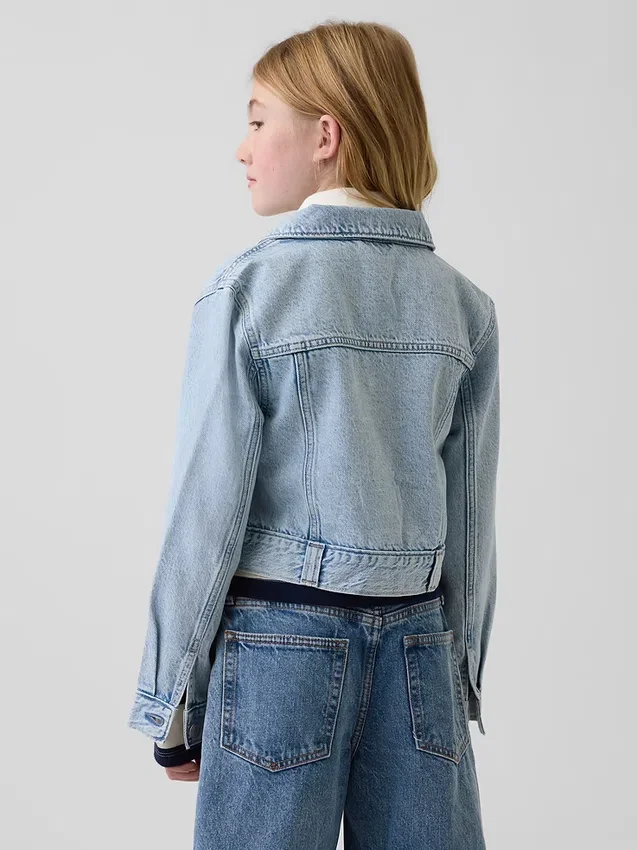 Giacca corta in denim per bambini