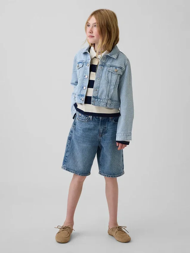 Giacca corta in denim per bambini