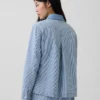 Giacca da lavoro in denim a righe