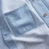 Giacca da lavoro in denim a righe