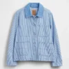Giacca da lavoro in denim a righe