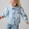 Giacca da lavoro in denim ricamata per Neonato & Bebè
