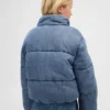 Giacca imbottita in denim con morbida fodera per bambini
