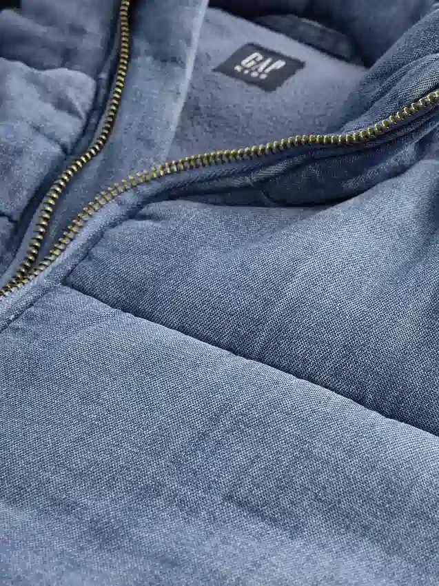 Giacca imbottita in denim con morbida fodera per bambini