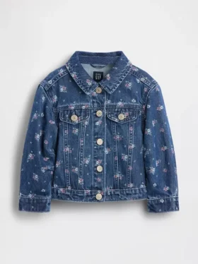 Giacca in denim a fiori per neonato & bebè