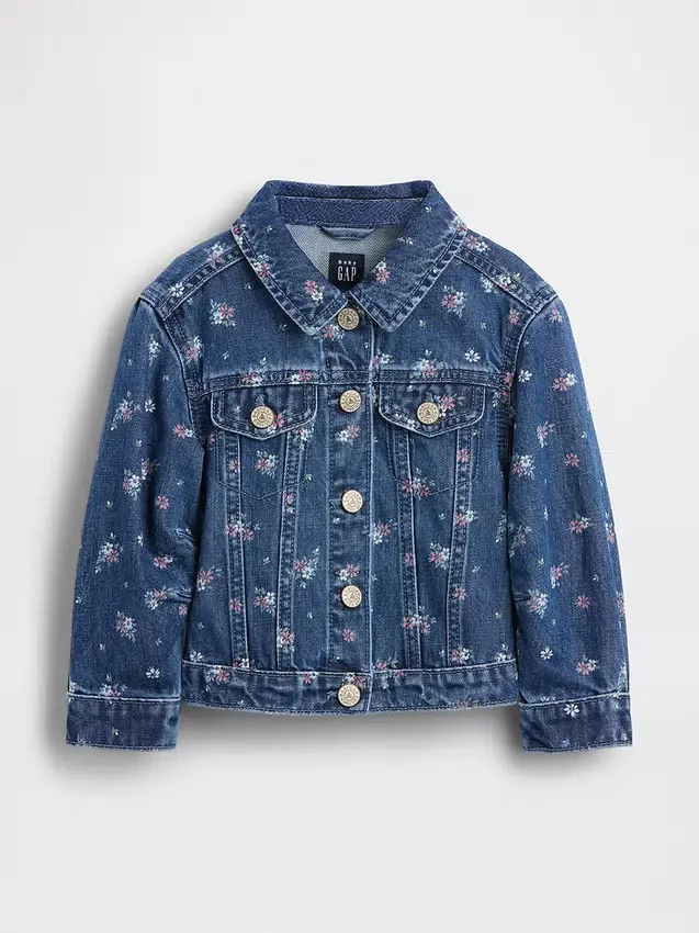 Giacca in denim a fiori per neonato & bebè