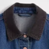 Giacca in denim aderente e lunga