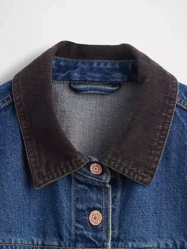 Giacca in denim aderente e lunga