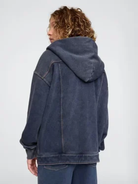 Giacca in denim con cappuccio Icon per bambini