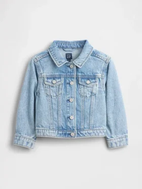 Giacca in denim con cuore per neonato & bebè