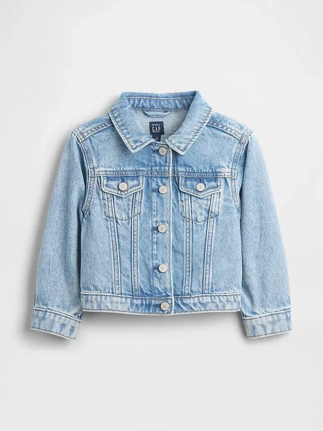 Giacca in denim con cuore per neonato & bebè