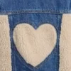 Giacca in denim con inserti in sherpa per neonato & bebè