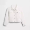 Giacca in denim con occhielli per bambini