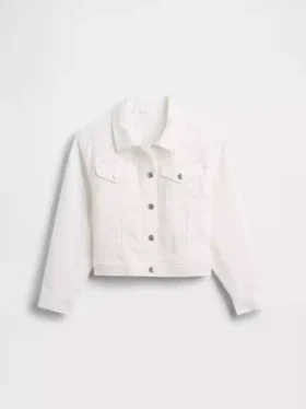 Giacca in denim con occhielli per bambini
