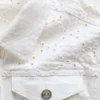 Giacca in denim con occhielli per bambini