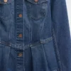 Giacca in denim con peplo