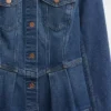 Giacca in denim con peplo