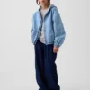 Giacca in denim da bambino con cappuccio e vestibilità comoda