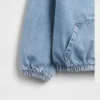 Giacca in denim da bambino con cappuccio e vestibilità comoda