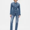 Giacca in denim lunga e sagomata