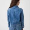 Giacca in denim per bambini con tasche applicate