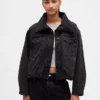 Giacca oversize a forma di bozzolo in denim