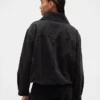 Giacca oversize a forma di bozzolo in denim
