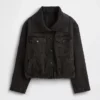 Giacca oversize a forma di bozzolo in denim