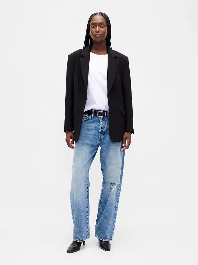 Giacca oversize bistretch
