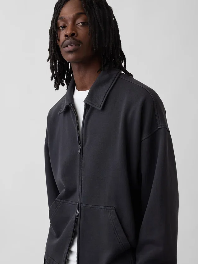 Giacca oversize con zip per adulti