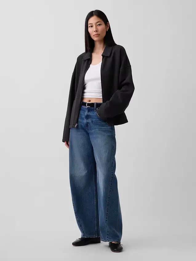 Giacca oversize con zip per adulti