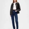 Giacca oversize in pelle vegana