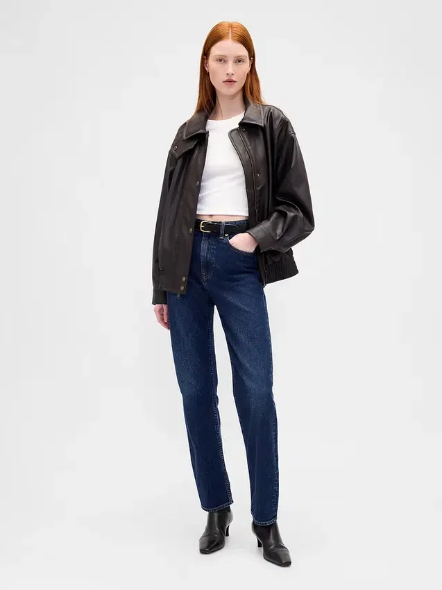 Giacca oversize in pelle vegana