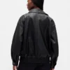 Giacca oversize in pelle vegana
