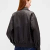 Giacca oversize in pelle vegana