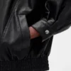 Giacca oversize in pelle vegana