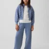 Giacca oversize trapuntata con zip per bambini