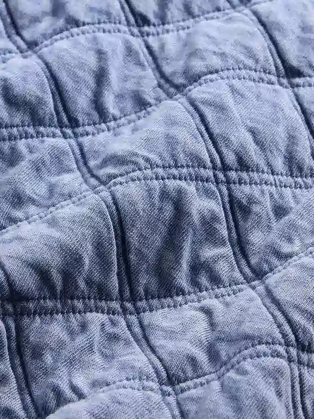 Giacca oversize trapuntata con zip per bambini