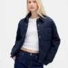 Giacca piumino in denim