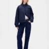 Giacca piumino in denim