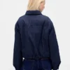 Giacca piumino in denim
