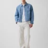 Giacca squadrata in chambray