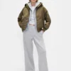 Giacca utility con cappuccio foderata in pelliccia sintetica