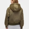 Giacca utility con cappuccio foderata in pelliccia sintetica